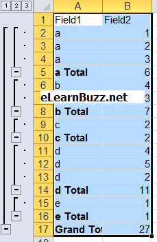 Copy only Subtotal Rows in MS Excel