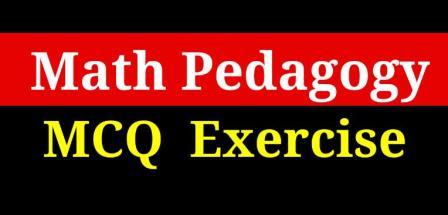 Math Pedagogy MCQ Exercise