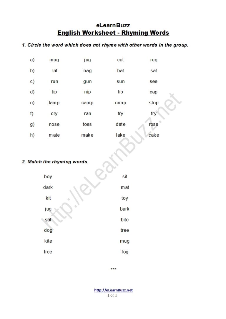 rhyming-words-worksheet-elearnbuzz