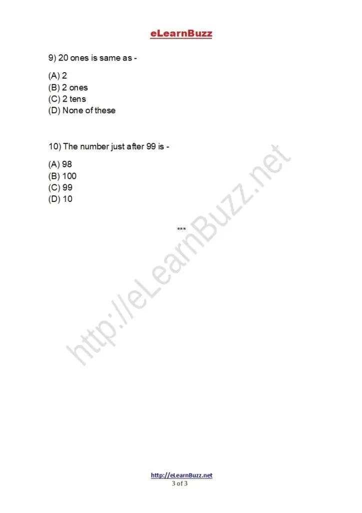 Mental Math Class 2