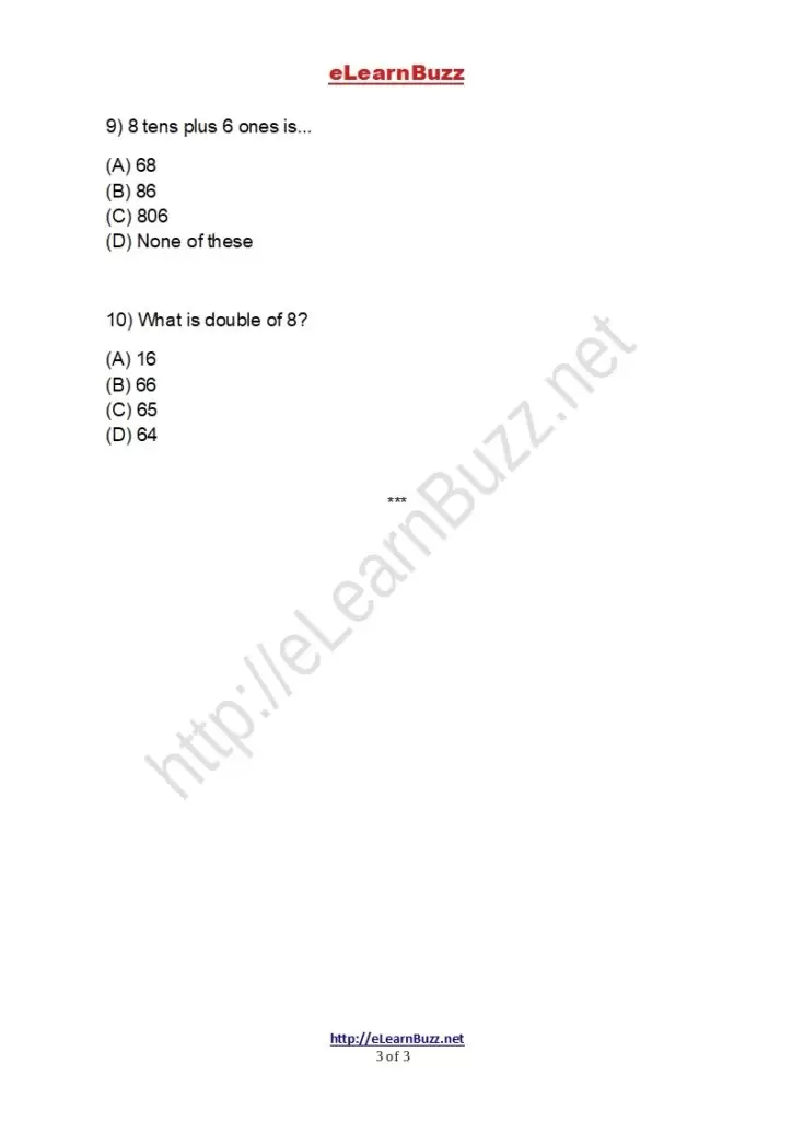 Mental Math Class 2