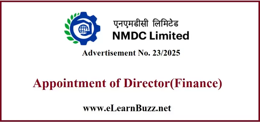 Government Job Director (Finance) Recruitment in NMDC