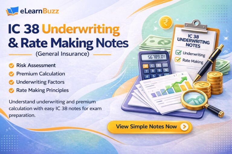 IC 38 Notes Underwriting and Rate Making