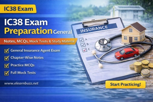 IC38 Exam Preparation 2026 (Non-Life) – Notes, MCQs, Mock Tests & Study Material