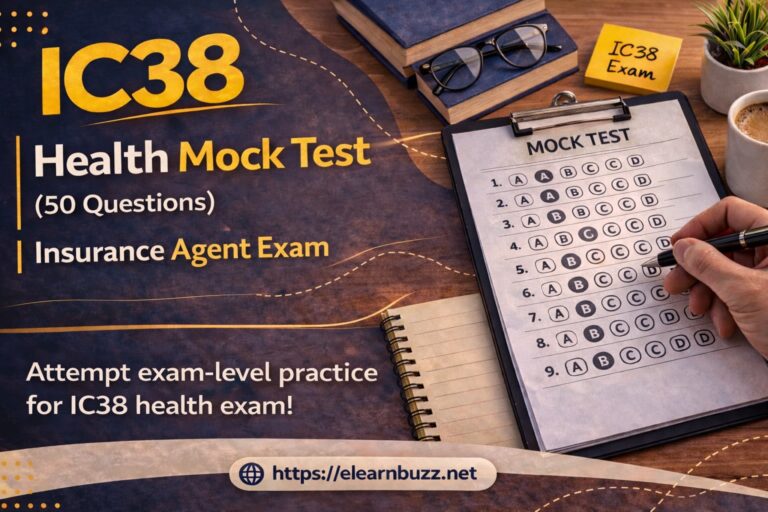 IC38 Health Mock Tests