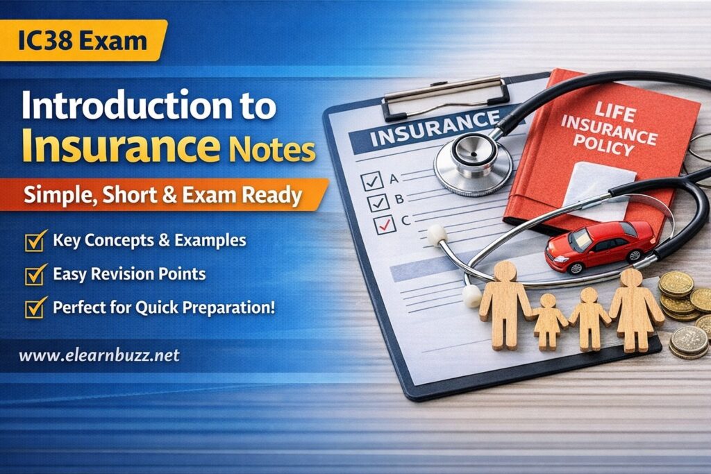 IC38 Introduction to Insurance Notes