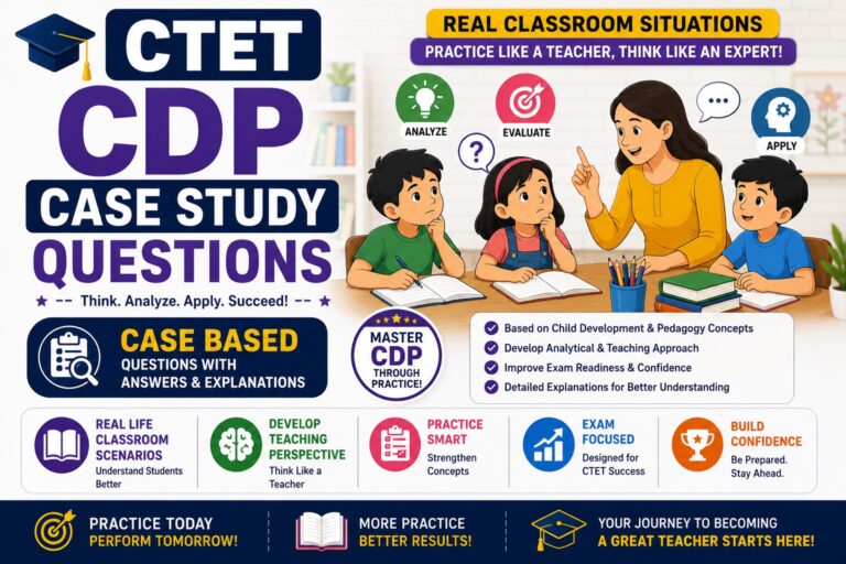 CTET CDP Case Study Questions
